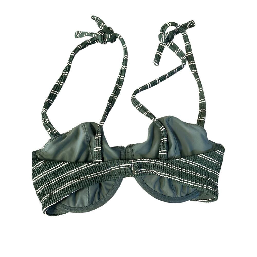 NWT Abercrombie and Fitch Curve Love Striped Underwire Bikini Top Size Small - Picture 6 of 9